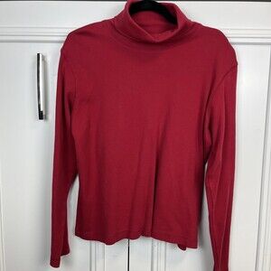 90s Y2K Red Turtleneck